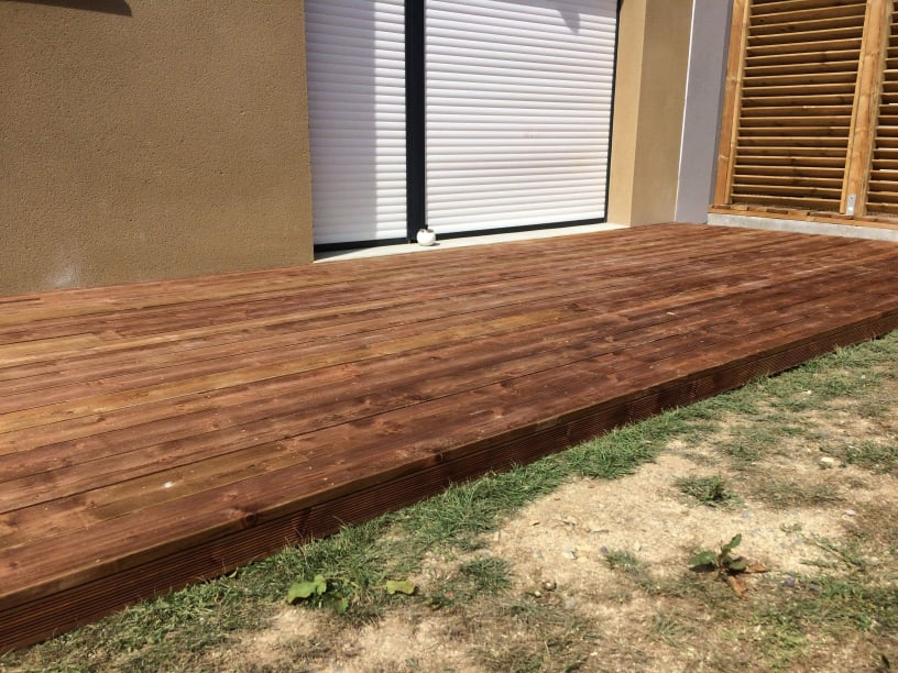 Réalisation d'une terrasse en bois - Par Jérémy Leligois Réalisation d'une terrasse en bois - Par Jérémy Leligois